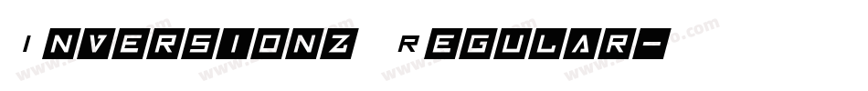 Inversionz Regular字体转换